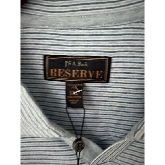 Jos. A. Bank Reserve XXL Mens Striped Polo Shirt Tailored Fit 100% Cotton New - Picture 3 of 9